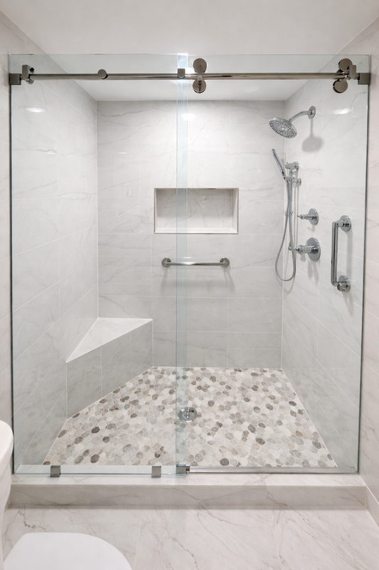Modern Bathroom & Walk-In Shower Remodel