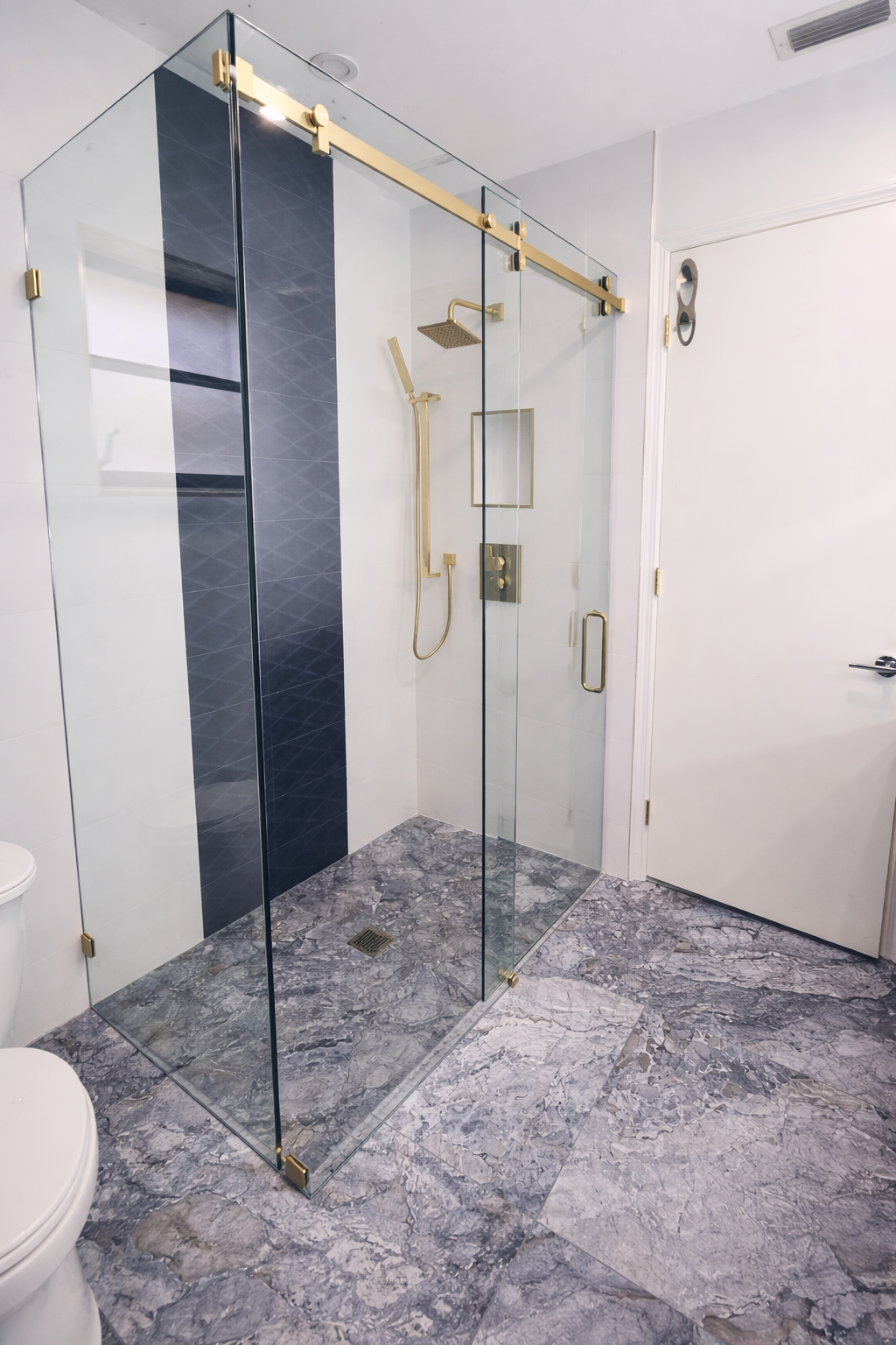 Luxury Modern Bathroom & Glass Shower Remodel