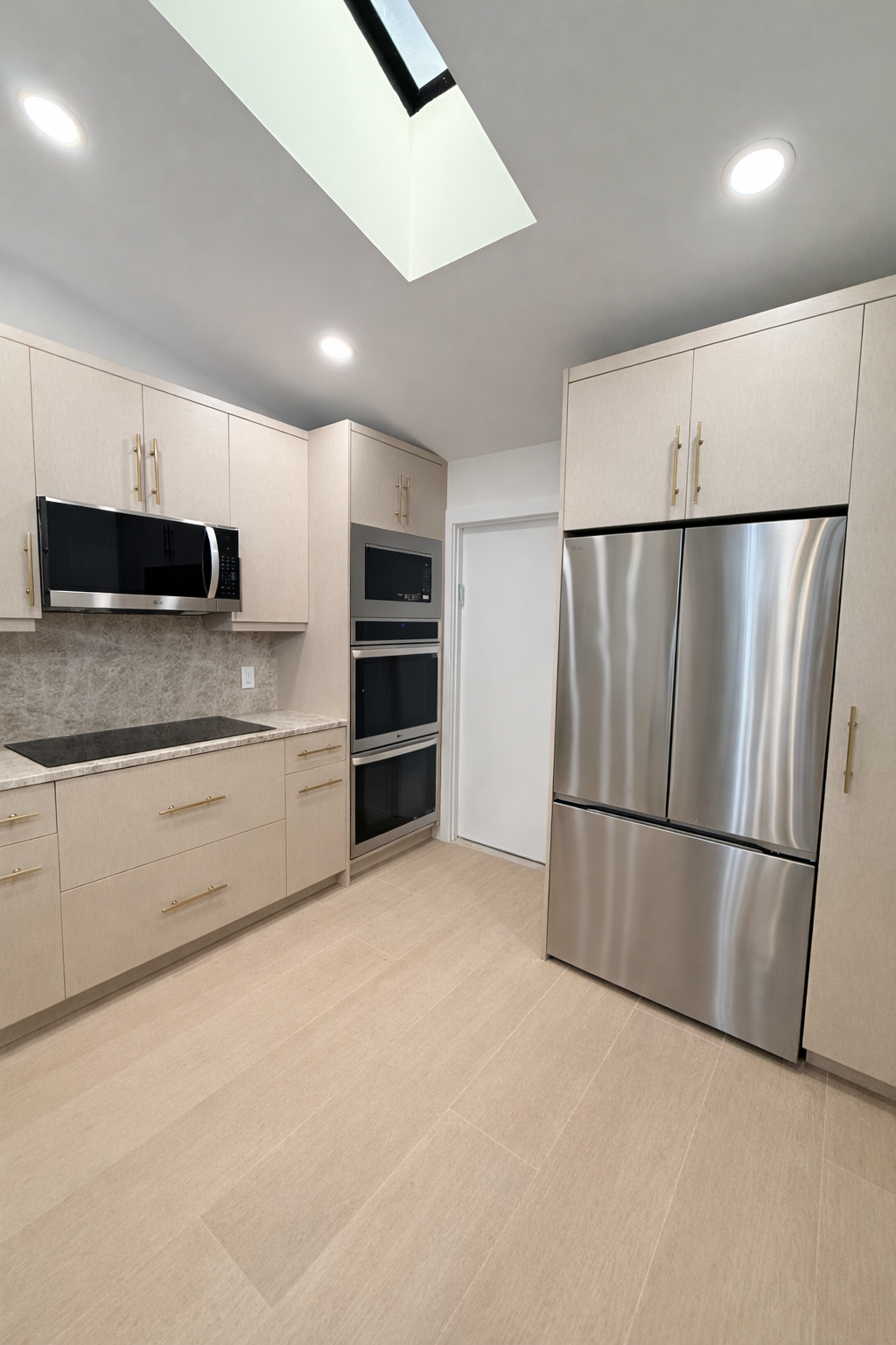 Modern Kitchen Remodel with Waterfall Island