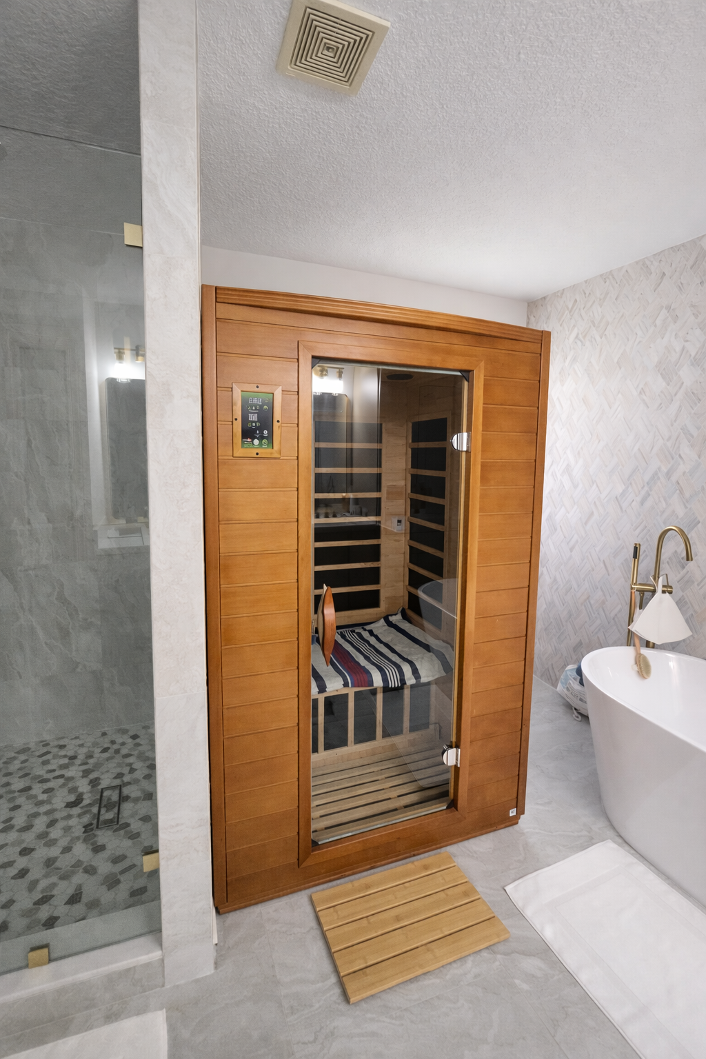 Modern Bathroom Remodel with Sauna - Luxury & Functionality