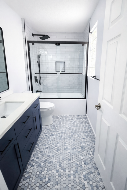 Custom Shower Remodel with Glass Enclosure